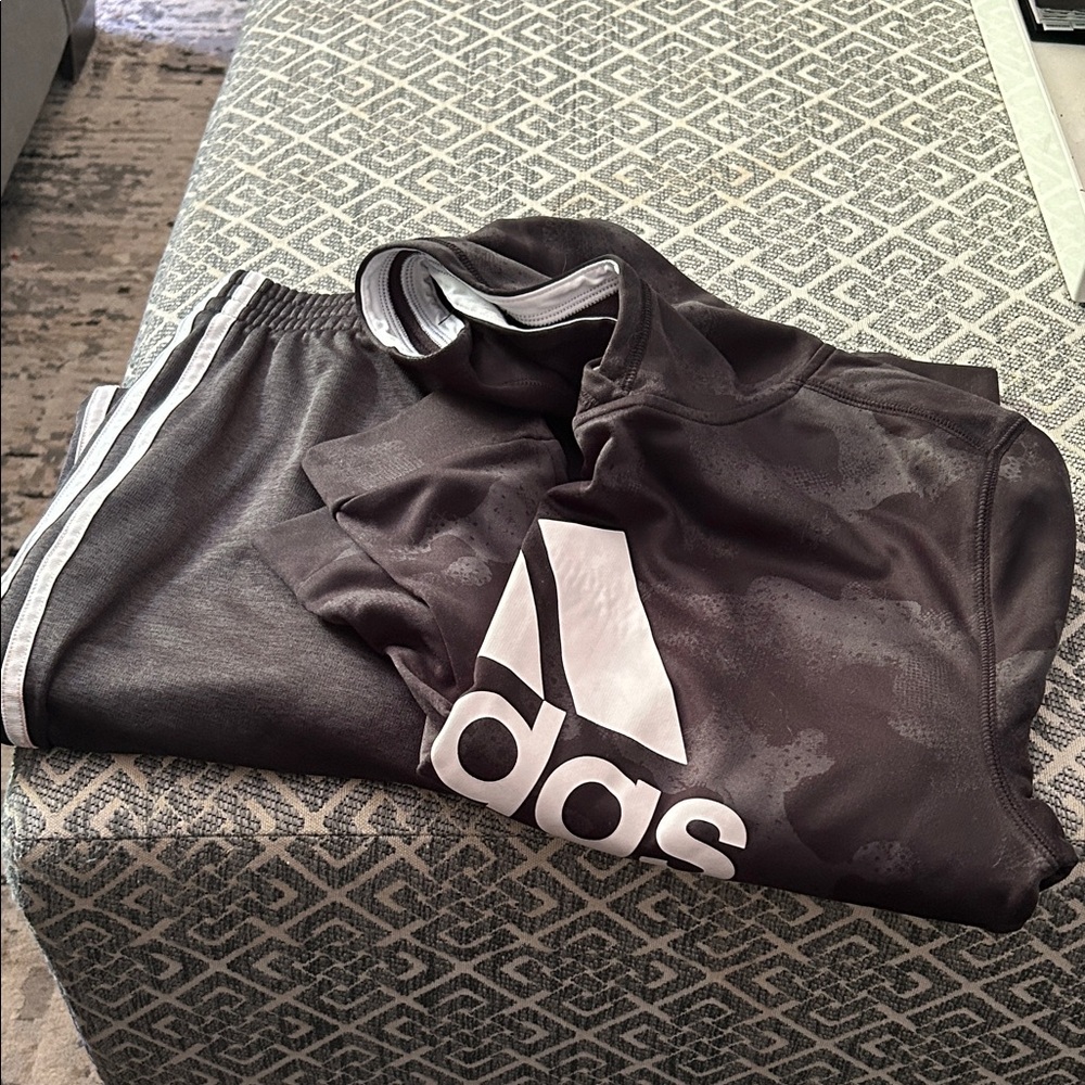Adidas Black and White Tracksuit